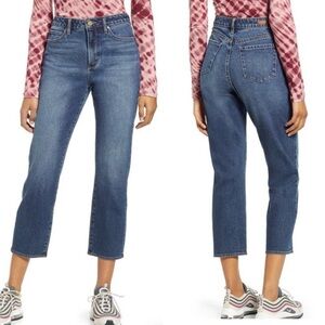 Articles of Society High Rise Straight Crop Jeans